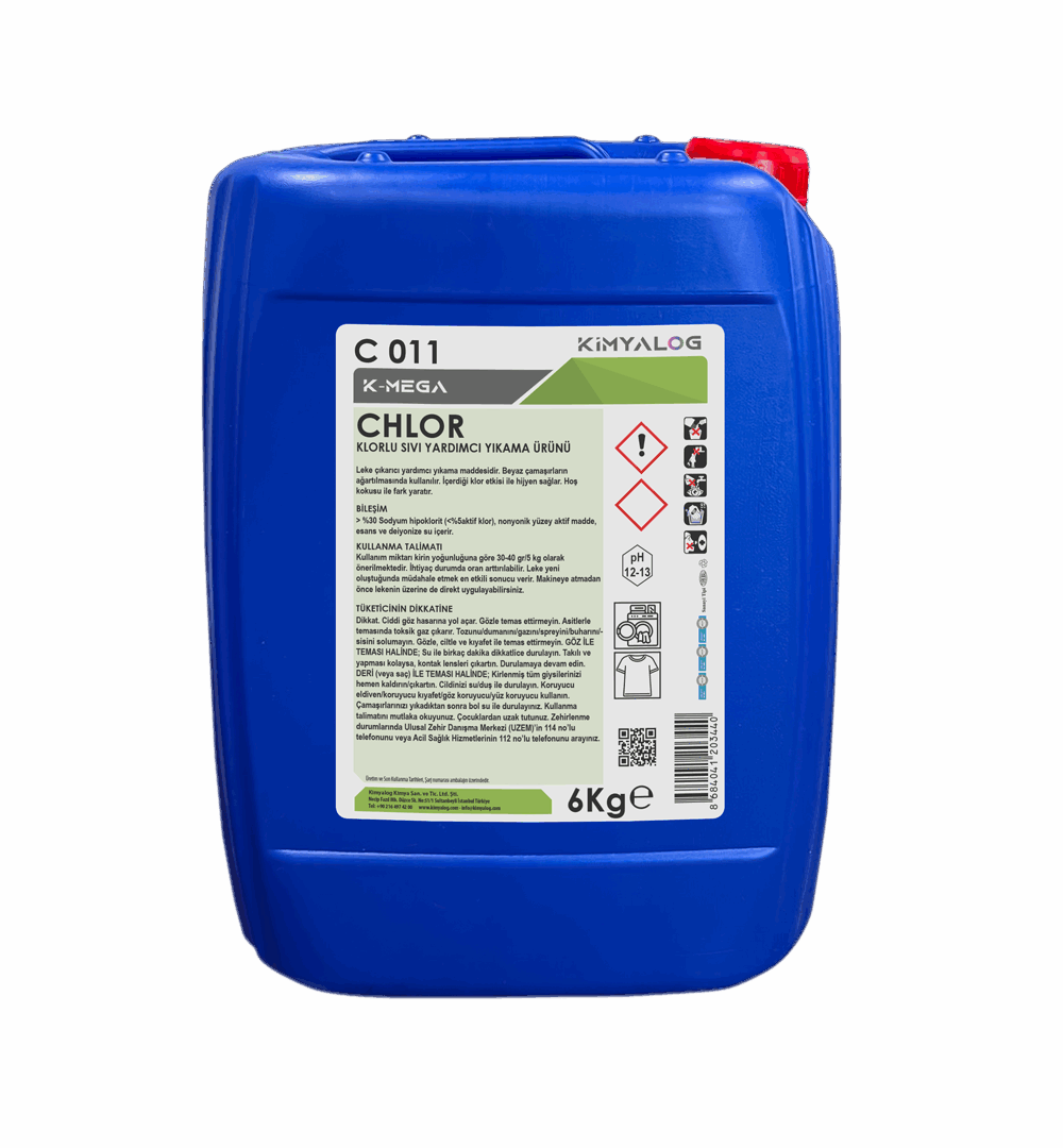 CHLORINATED LIQUID AUXILIARY LAUNDRY PRODUCT 6 KG