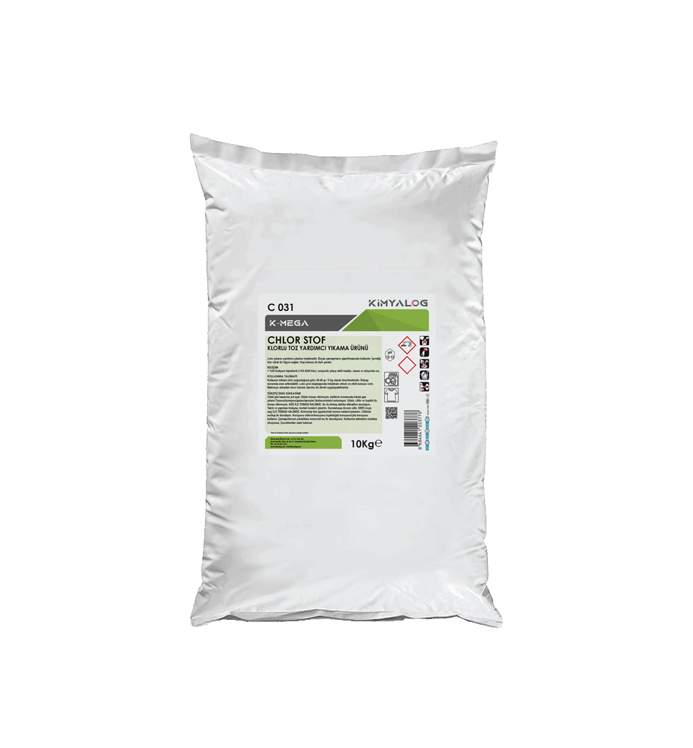 CHLORINATED POWDERED AUXILIARY WASHING PRODUCT 10 KG