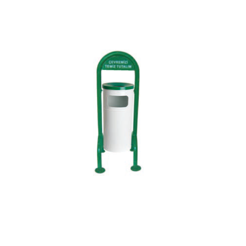 GARDEN TYPE PAINTED TRASH CAN