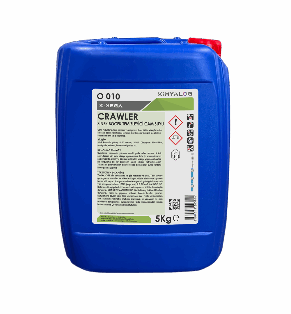 K-MEGA CRAWLER INSECT & BUG REMOVER WINDSHIELD FLUID 5 KG