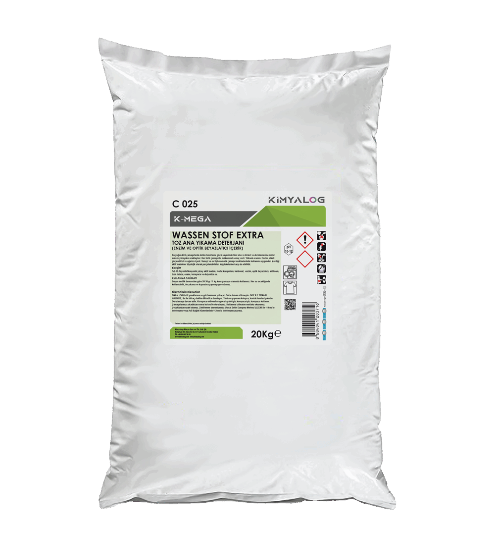 MAIN LAUNDRY DETERGENT (CONTAINS ENZYMES AND OPTICAL WHITENER) 20 KG