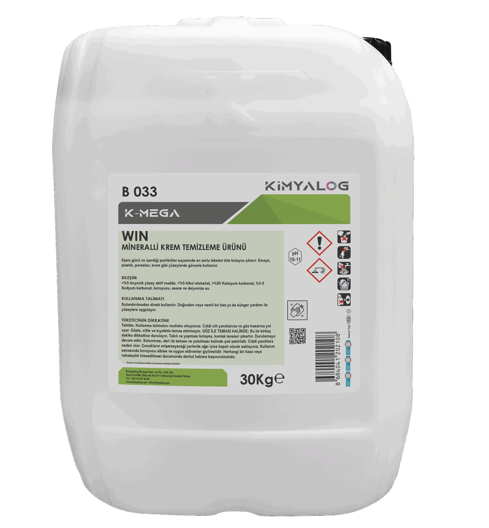 MINERAL CREAM CLEANER 30 KG