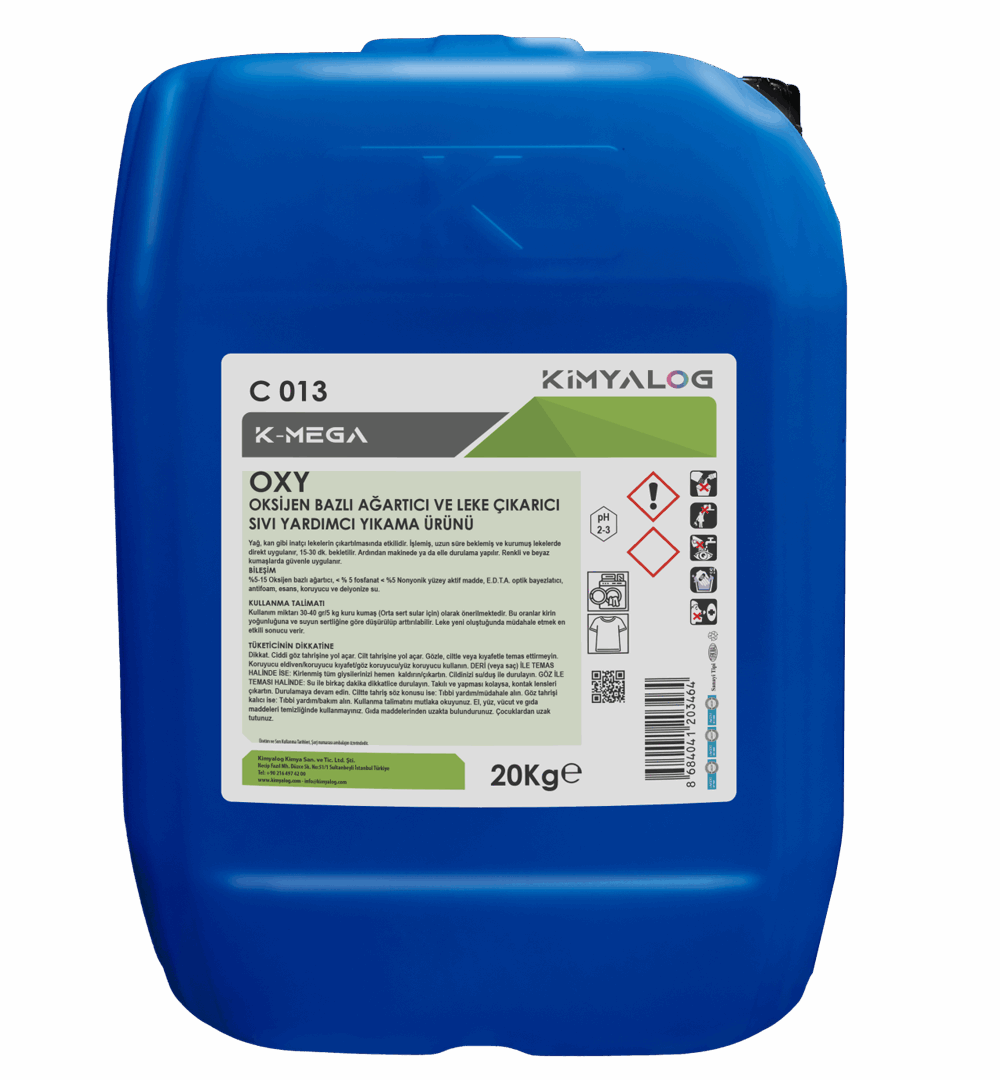 OXYGEN-BASED BLEACH AND STAIN REMOVER LIQUID AUXILIARY LAUNDRY PRODUCT 20 KG
