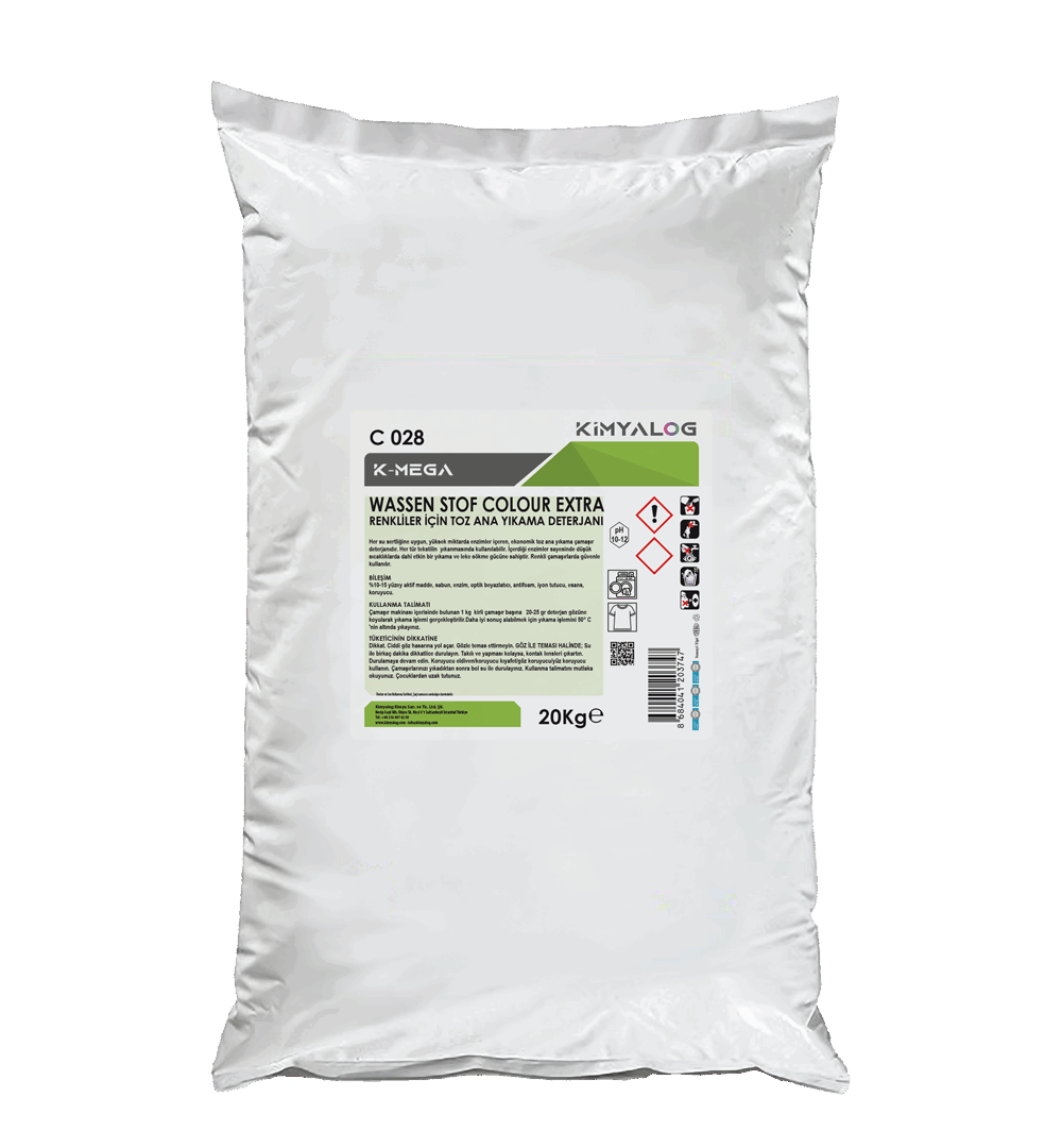 POWDER MAIN LAUNDRY DETERGENT FOR COLOREDS 20 KG