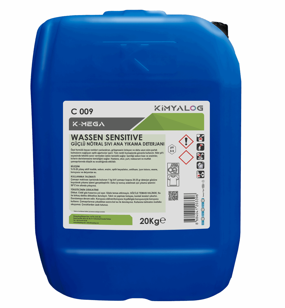 POWERFUL NEUTRAL LIQUID MAIN LAUNDRY DETERGENT 20 KG