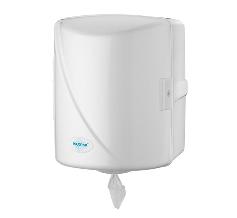 RULOPAK CENTER-PULL PAPER TOWEL DISPENSER – WHITE
