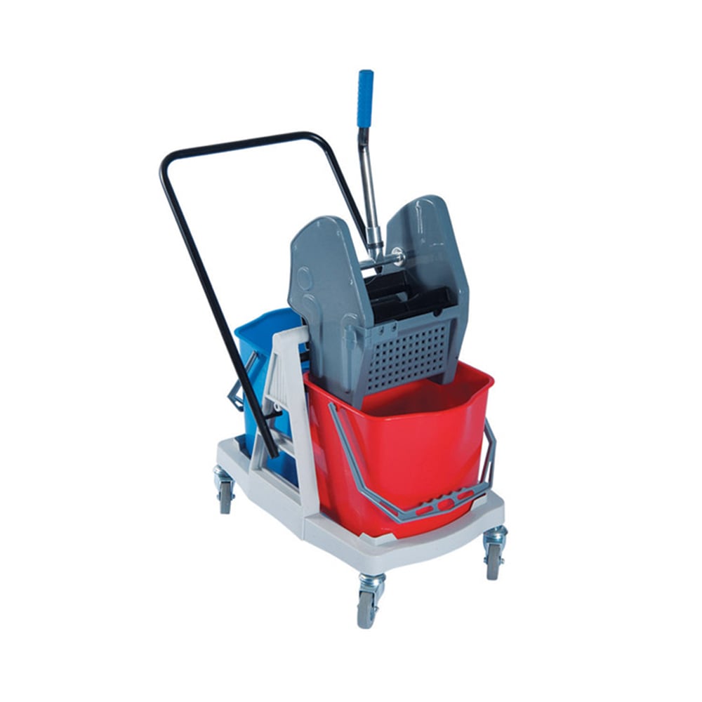 RULOPAK DOUBLE-BUCKET CLEANING SET WITH PLASTIC PRESS