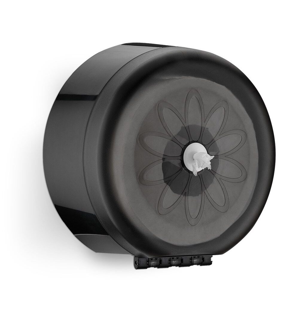 RULOPAK ECONOMY CENTER-PULL TOILET PAPER DISPENSER (BLACK)