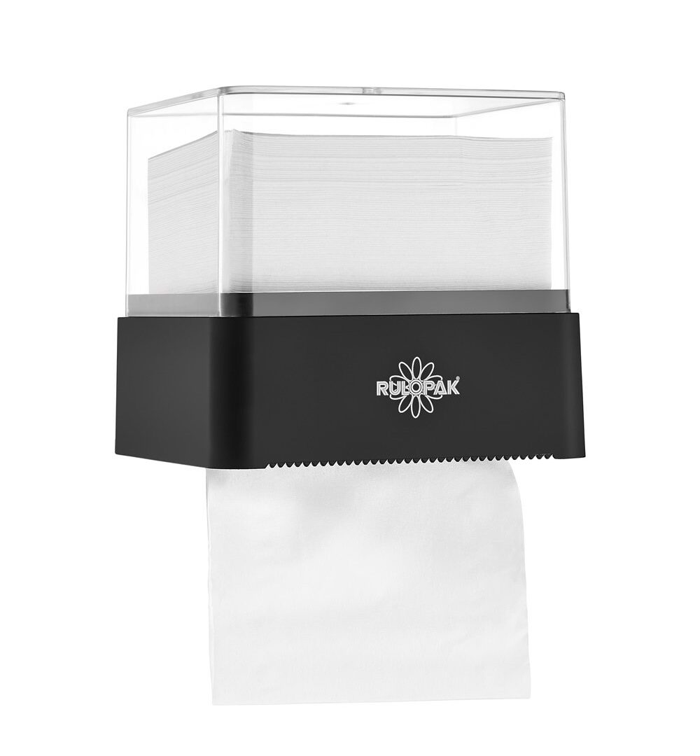 RULOPAK HYBRID TOILET PAPER DISPENSER – BLACK