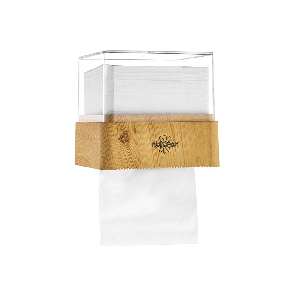 RULOPAK HYBRID TOILET PAPER DISPENSER – LIGHT WOOD