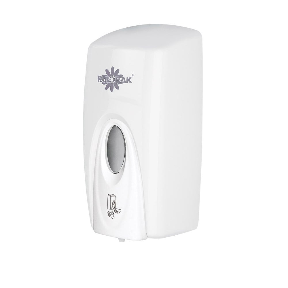 RULOPAK MANUAL REFILLABLE FOAM SOAP DISPENSER 1000 ML WHITE