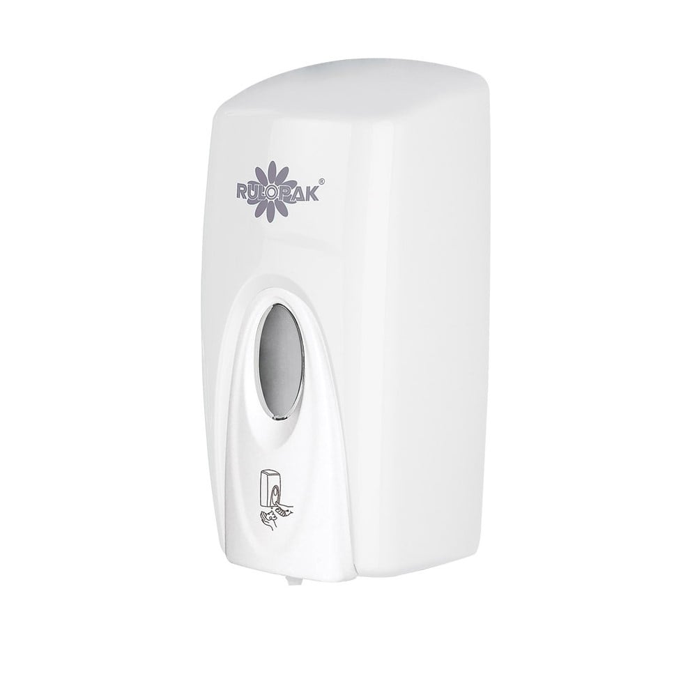 RULOPAK MANUAL REFILLABLE LIQUID SOAP DISPENSER WHITE