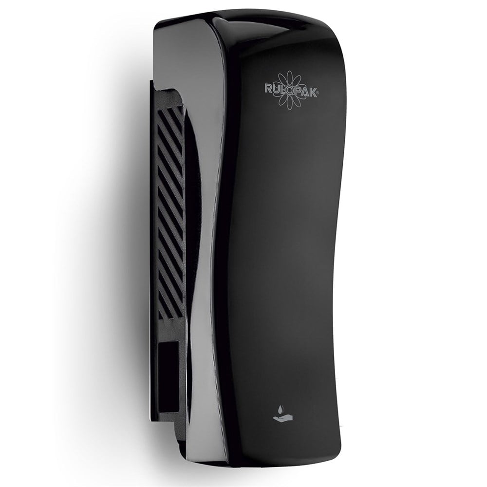 RULOPAK MANUAL S MODEL LIQUID SOAP & SHAMPOO DISPENSER 350 ML BLACK