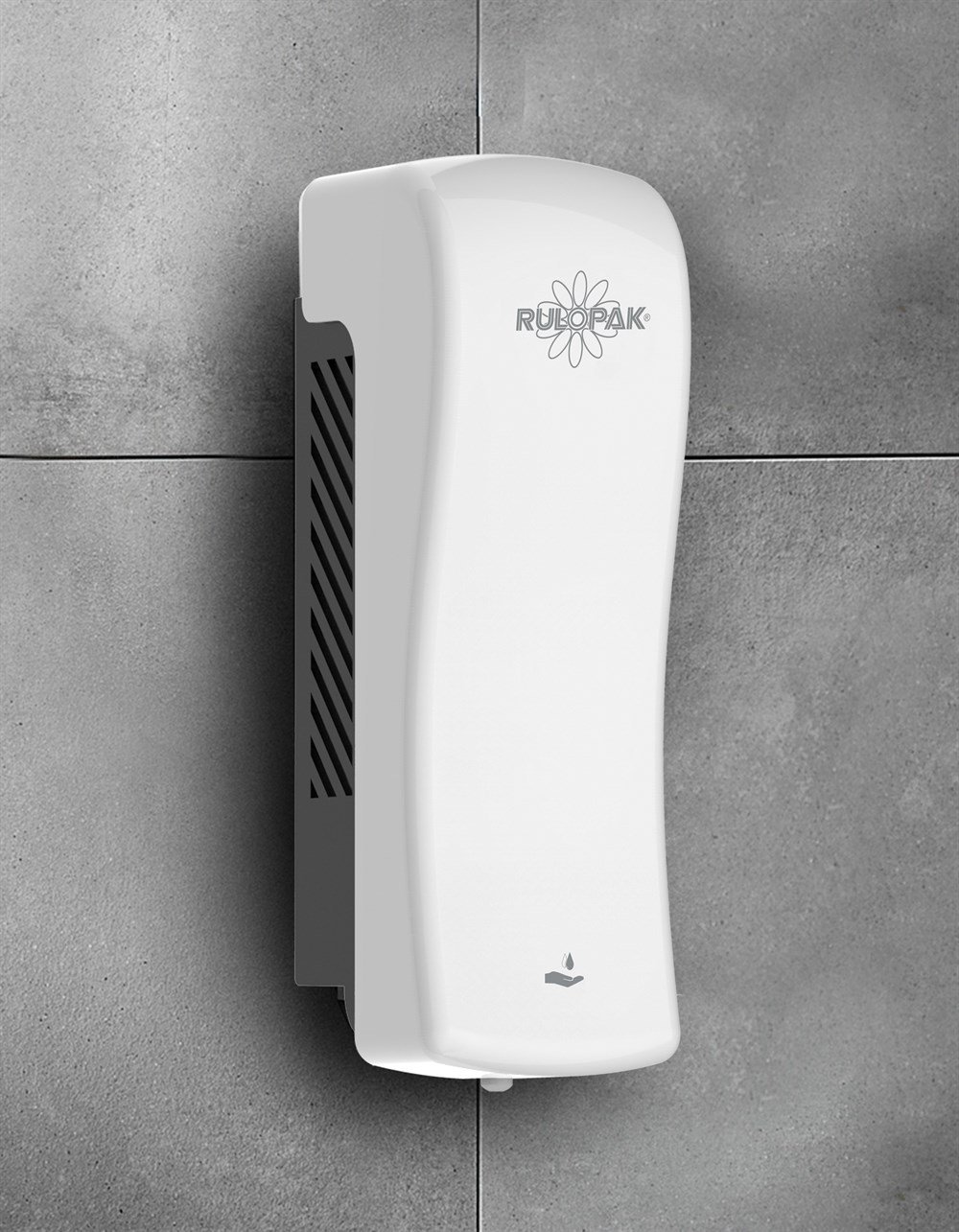 RULOPAK MANUAL S MODEL LIQUID SOAP & SHAMPOO DISPENSER 350 ML WHITE - Image 2