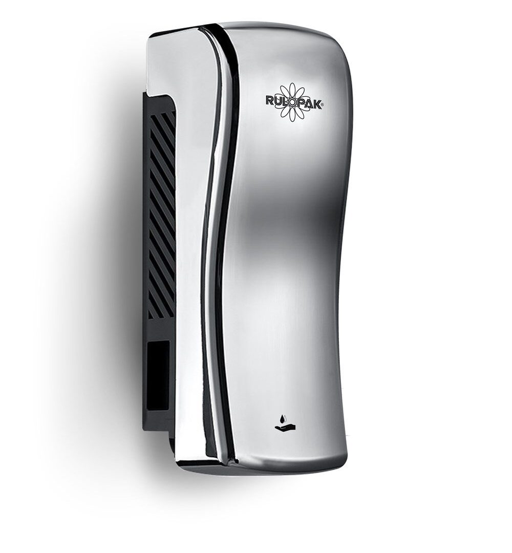RULOPAK MANUAL S MODEL LIQUID SOAP & SHAMPOO DISPENSER 800 ML CHROME