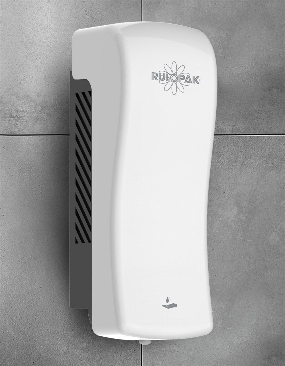 RULOPAK MANUAL S MODEL LIQUID SOAP & SHAMPOO DISPENSER 800 ML WHITE - Image 3