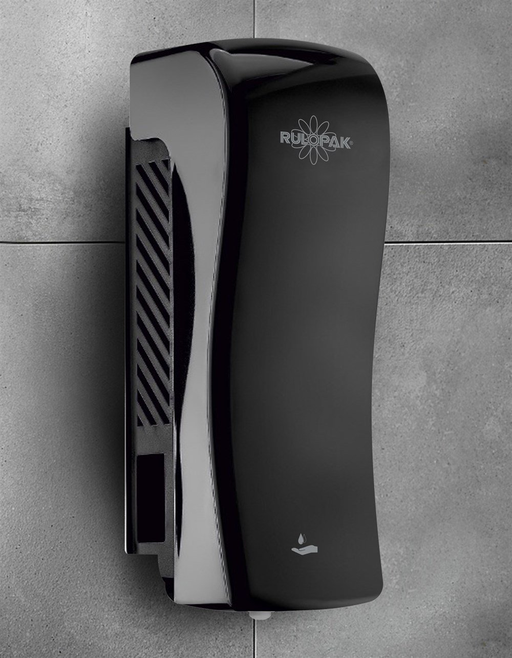 RULOPAK MANUAL S MODEL LIQUID SOAP & SHAMPOO DISPENSER 800 ML – BLACK - Image 2