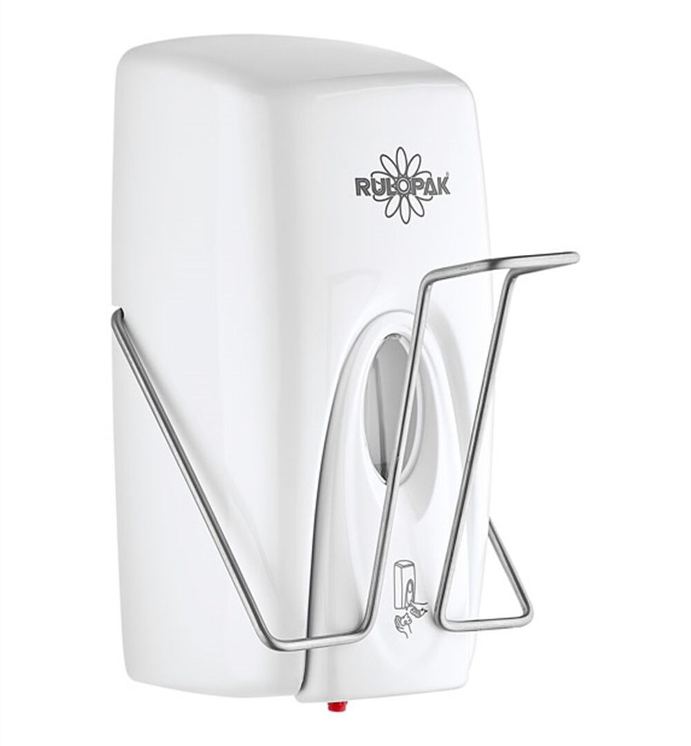 RULOPAK MANUAL SPRAY DISINFECTANT DISPENSER WITH ELBOW LEVER 1000 ML WHITE