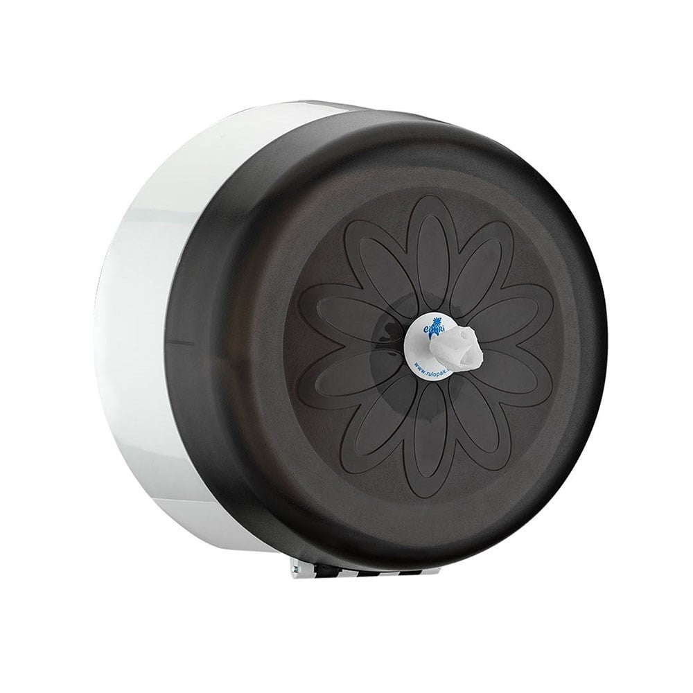 RULOPAK MINI ECONOMY CENTER-PULL TOILET PAPER DISPENSER SMOKE