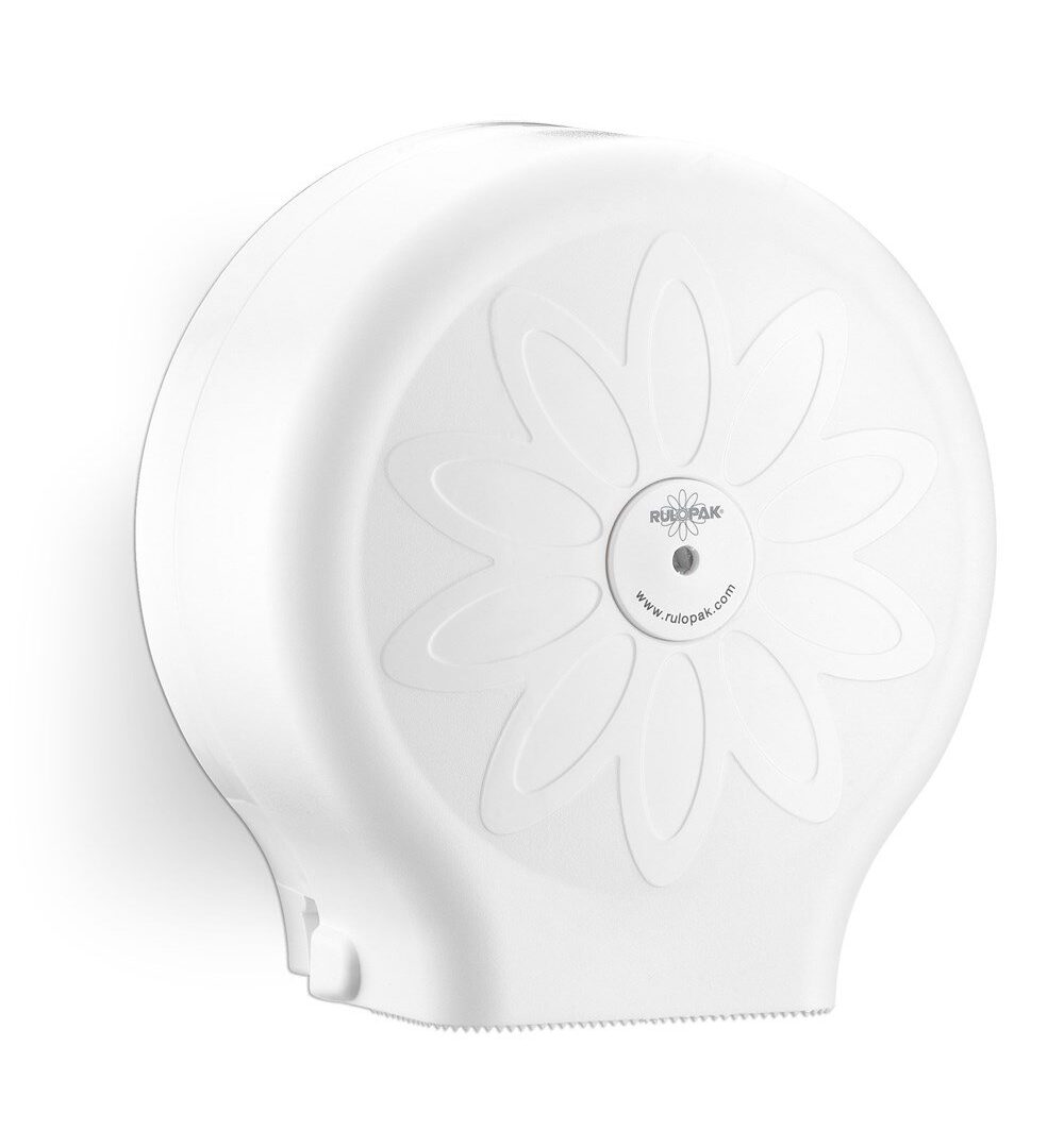 RULOPAK MINI JUMBO TOILET PAPER DISPENSER – WHITE
