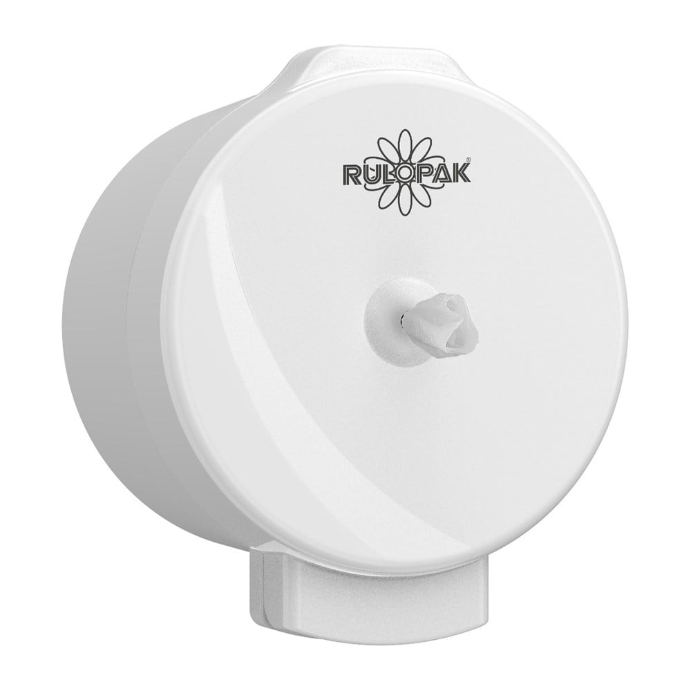 RULOPAK MODERN CENTER-PULL “ECONOMY” TOILET PAPER DISPENSER – WHITE