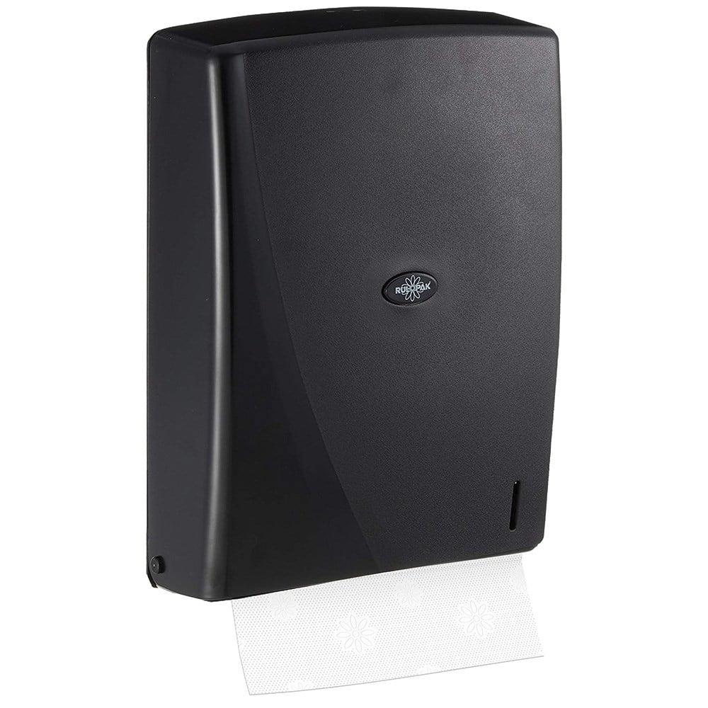 RULOPAK MODERN Z FOLD PAPER TOWEL DISPENSER 400’S BLACK