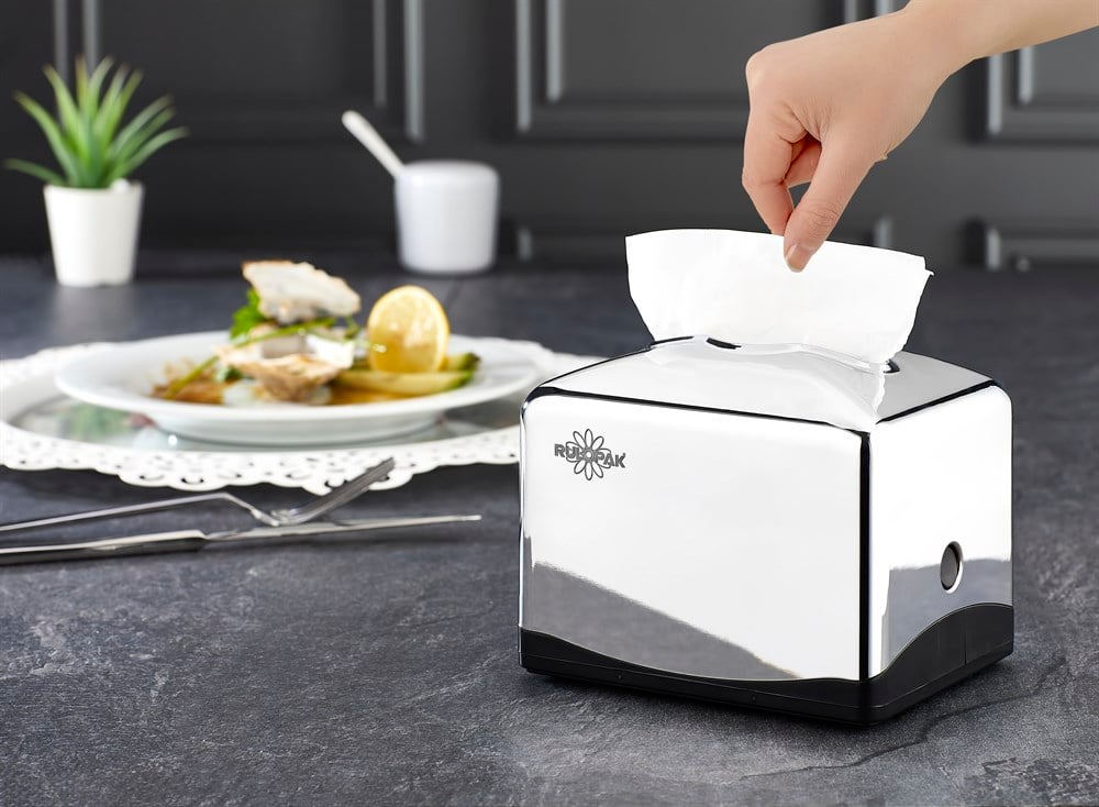 RULOPAK TEKCEK MINI NAPKIN DISPENSER CHROME - Image 2