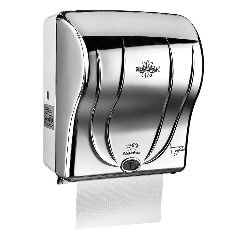 RULOPAK TOUCHLESS PAPER TOWEL DISPENSER 21 CM CHROME