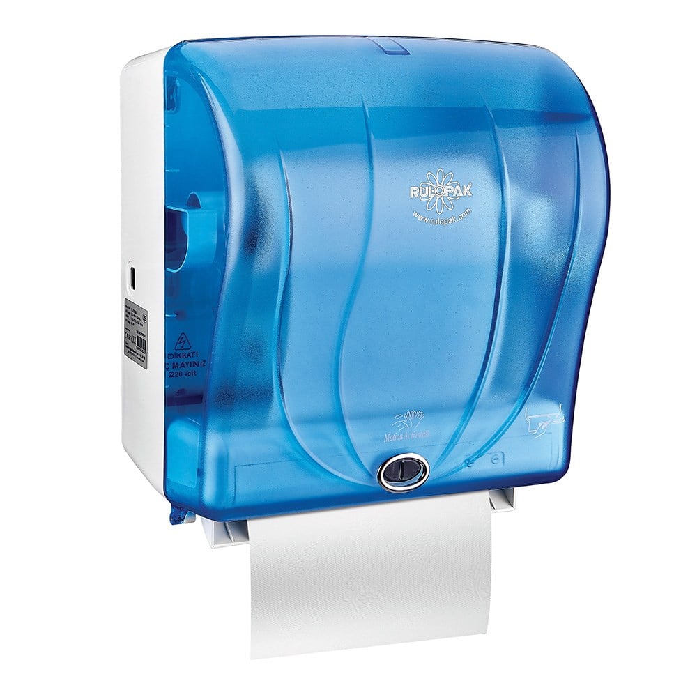 RULOPAK TOUCHLESS PAPER TOWEL DISPENSER 26 CM BLUE