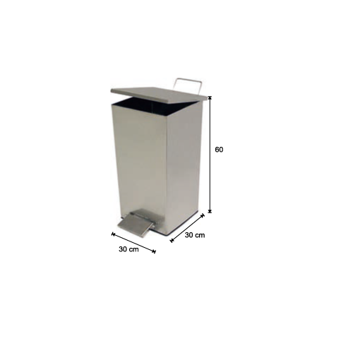AMORTIZED SQUARE PEDAL TRASH CAN