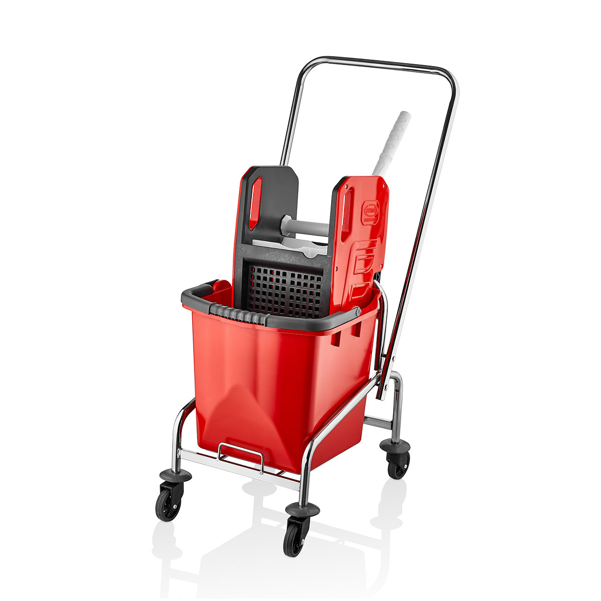 CHROME SINGLE-BUCKET CLEANING SET