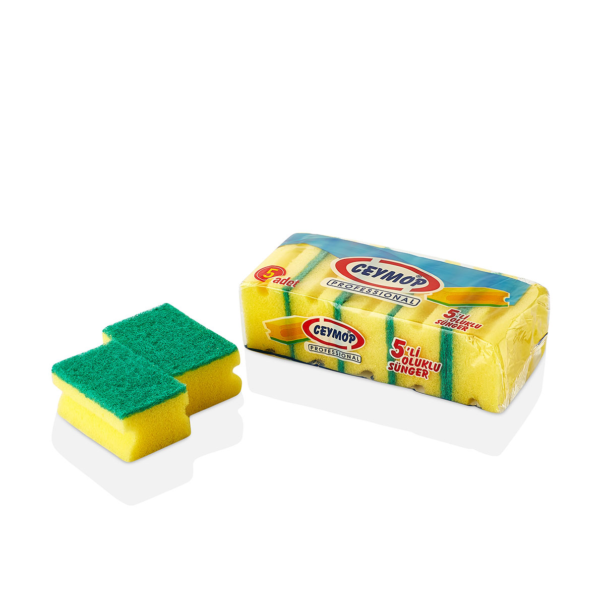 DISHWASHING SPONGE RIBBED
