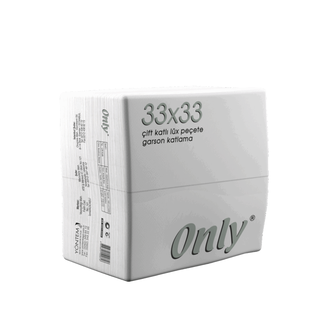 ONLY 33×33 BORDERED / WAITER FOLD