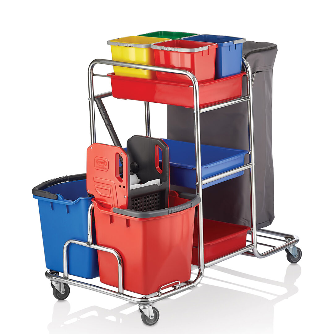 PLASTIC HOUSEKEEPING CART