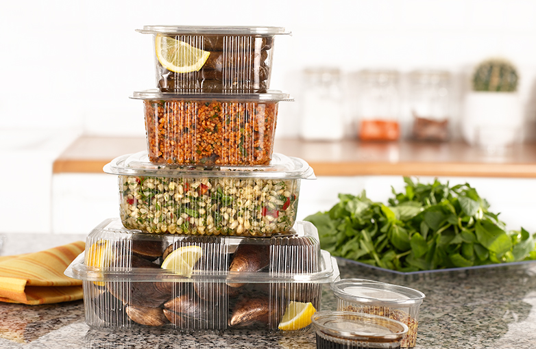 PLASTIC LEAK-PROOF CONTAINERS & LIDS