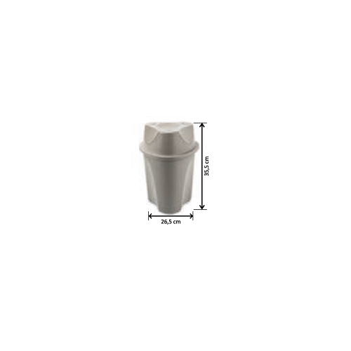 PLASTIC TRASH CAN 9 LTR