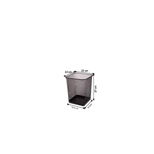 SQUARE MESH TRASH CAN