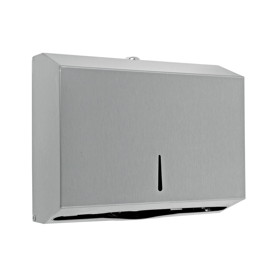 STAINLESS STEEL Z-FOLD PAPER TOWEL DISPENSER