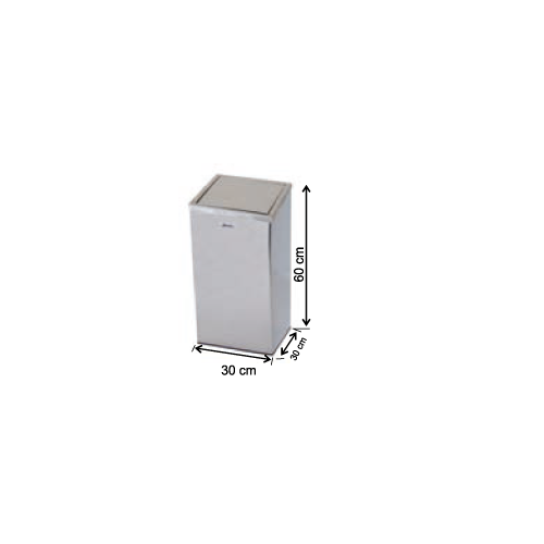 TOUCH TRASH CAN 430 QUALITY STAINLESS STEEL 54 LTR