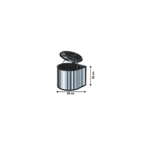 WITH INNER BIN FOR CABINET